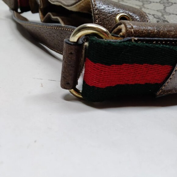 Authentic Gucci Sherry Line Brown PVC Shoulder Bag mn381-120625 - Picture 10 of 16
